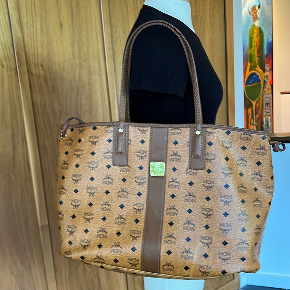 MCM Liz Reversible Large Visetos Tote Bag. Dust bag included.